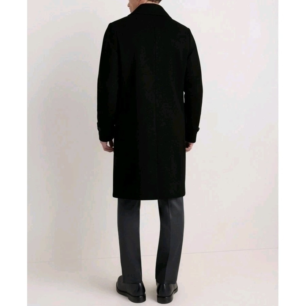 NWOT Quince Men's M Wool Cashmere Double-Breasted Officer Topcoat Quiet Luxury - Picture 11 of 14